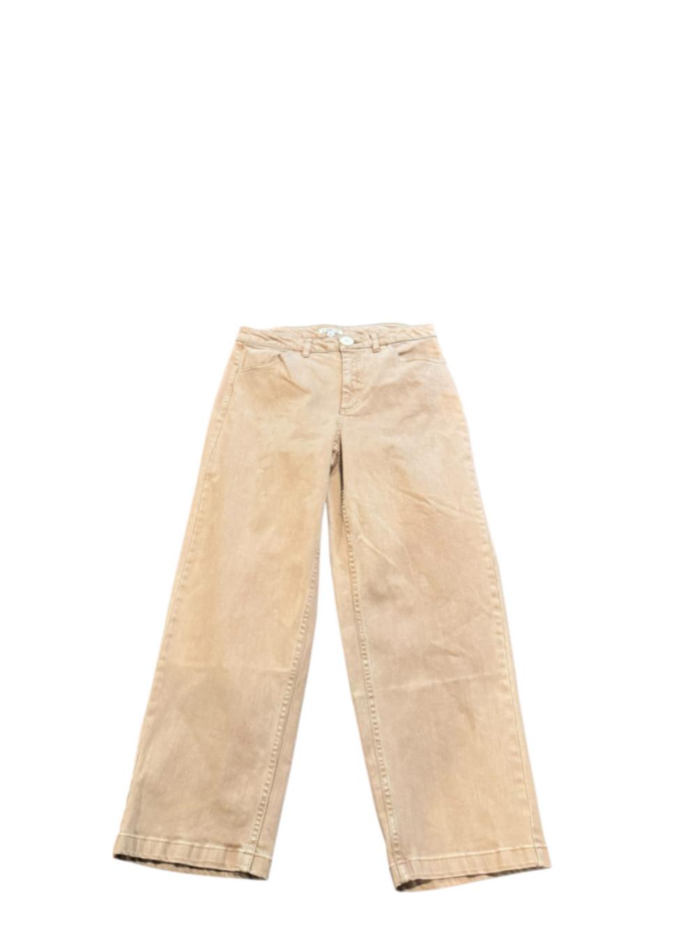 Women's Molly Yeh Wide Leg Jeans Beige Size 10